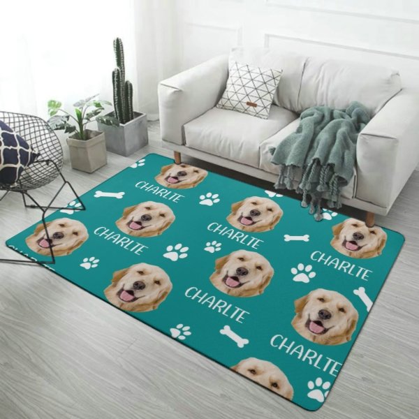 Love Has Four Paws - Personalized Decorative Mat - Upload Image, Gift For Pet Lovers, Christmas Gift - Lovscape