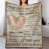 Love You Forever And Always - Gift For Couples, Husband Wife, Personalized Horizontal Blanket - Lovscape