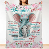 My Little Girl, Never Feel That You Are Alone - Family Blanket - Christmas Gift For Daughter From Mom - Lovscape
