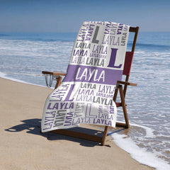 Name Game Beach Towel - Lovscape