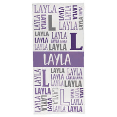 Name Game Beach Towel - Lovscape