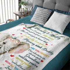 Our Adventures Are About To Start - Family Personalized Custom Baby Blanket - Baby Shower Gift - Lovscape