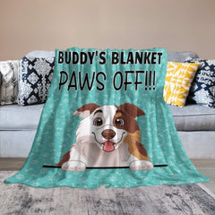 Paws Off - It's My Blanket - Gift For Dog Lovers - Personalized Blanket - Lovscape