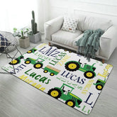Personalized Farm Tractor Decorative Mat - Lovscape