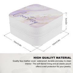 Personalized Gradient Style Print and Glitter Jewelry Box - Gift for Her - Lovscape