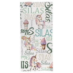 Personalized Name Custom Unicorn Baby Beach Towel - Gifts For Daughter Granddaughter - Birthday Gifts - Lovscape