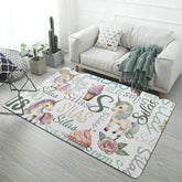 Personalized Name Custom Unicorn Decorative Mat - Lovscape
