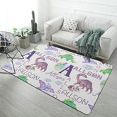 Personalized Name Dinosaur Decorative Mat - Gifts for Kids - Lovscape