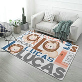 Personalized Name Lion Decorative Mat - Lovscape