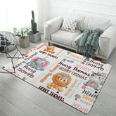 Personalized Woodland Animals Decorative Mat - Lovscape