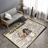 Remember When Visiting Our House - Personalized Decorative Mat, Doormat - Lovscape