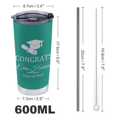 She Believed She Could Custom Graduation Tumblers Class of 2023 - Graduation Gift - Lovscape