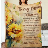 Thank You For The Unconditional Love And Support - Blanket - To My Mom, Gift For Mom, Mom Gift From Daughter And Son, Birthday Gift For Mom - Lovscape