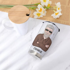 The Legend Dad Grandpa Personalized Tumbler - Lovscape