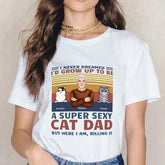 The Ultimate Cat Dad - Personalized Unisex T-Shirt - lovscape