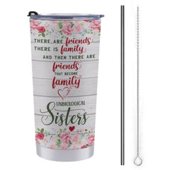 There Are Friends There Is Family - Gift For Bestie - Personalized Tumblers - Lovscape