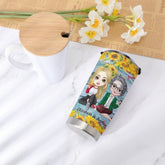 To My Loving Mom You Are A Sunflower - Family Personalized Custom Tumblers - Birthday Gift For Mom From Daughter - Lovscape