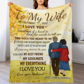 To My Wife Never Forget That I Love You - Gift For Couples, Personalized Blanket - Lovscape