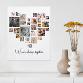 We Are Always Together Custom Photo Canva - Lovscape