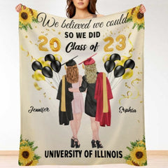 We Believed We Could So We Did - Personalized Blanket - Lovscape