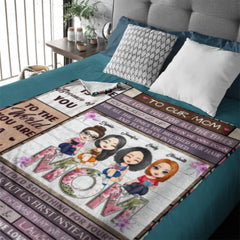 We Love You For All The Times - Family Personalized Custom Blanket - Birthday Gift For Mom From Daughter - Lovscape