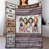 We Love You For All The Times - Family Personalized Custom Blanket - Birthday Gift For Mom From Daughter - Lovscape