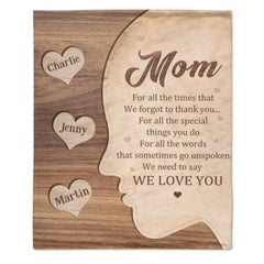 We Need To Say We Love You - Gift For Mom, Grandma - Personalized Blanket - Lovscape