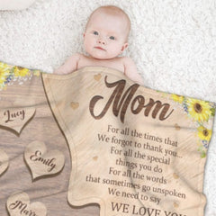 We Need To Say We Love You - Gift For Mom - Personalized Blanket - Lovscape