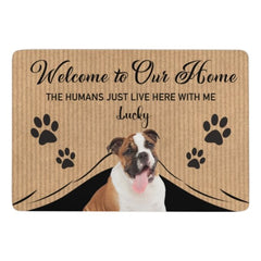 Welcome To My Home - Upload Image - Funny Personalized Decorative Mat, Doormat - Lovscape
