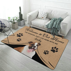 Welcome To My Home - Upload Image - Funny Personalized Decorative Mat, Doormat - Lovscape