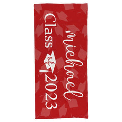 Yay Grad! School Colors Beach Towel - Lovscape