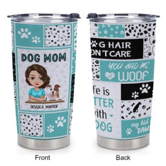 You Had Me At Woof - Dog Personalized Custom Tumbler - Mother's Day, Birthday Gift For Pet Owners, Pet Lovers - Lovscape
