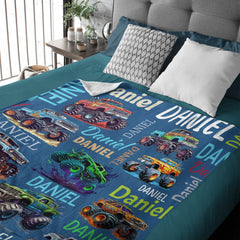 Personalized Car Blanket with Name - Gifts for Boys
