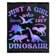 Livraison gratuite✈️Cadeaux pour les filles qui aiment les dinosaures - Couvertures personnalisées 