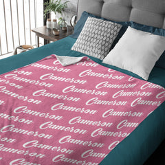 Custom Name Blanket for Adults Kids Personalized - Gifts for Birthday Christmas