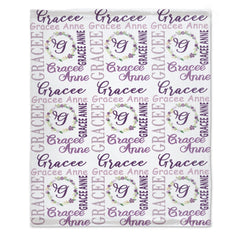 Personalized Baby Name Blanket - Baby Shower Gift