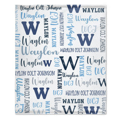 Personalized Name Blankets - Blankets for for Birthday Christmas