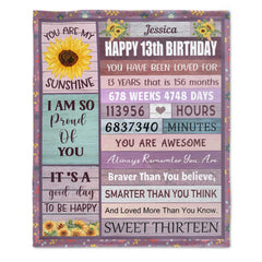 Couverture cadeau d'anniversaire pour filles - Le cadeau d'anniversaire le plus significatif et le plus pratique 