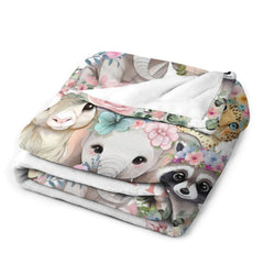 Custom Baby Blanket Personalized Elephant Baby Blankets for Girls Baby Boy Gifts Baby Products Super Soft Blankets