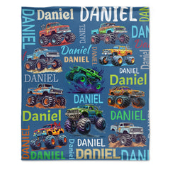 Personalized Car Blanket with Name - Gifts for Boys