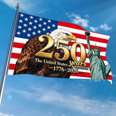 [Patriotic Eagle Banner] America 250Th Anniversary Flag 1776-2026