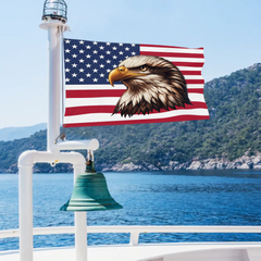 Eagle American Flag, Patriotic American Grommet Flag