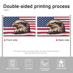Eagle American Flag, Patriotic American Grommet Flag