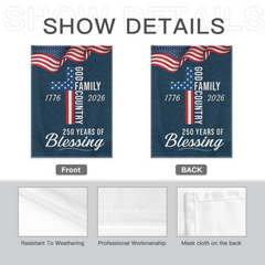 250 Years of Blessing God 1776 2026 Patriotic Flag