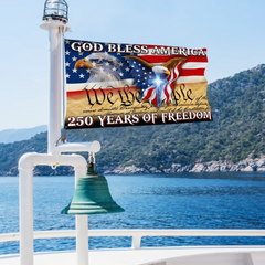 250 Years of Freedom Grommet Flag God Bless America
