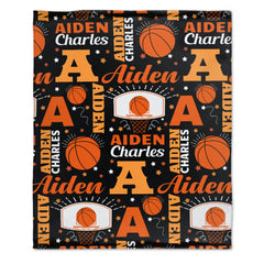 Custom Basketball Personalized Blanket - Gifts for Gifts Kids