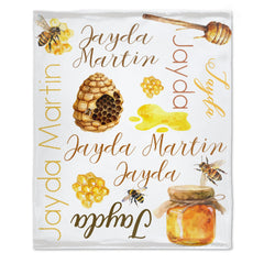 Livraison gratuite✈️Couverture personnalisée pour bébé au miel de bourdon