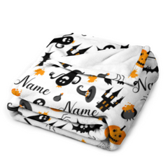 Halloween Name Personalized Custom Blanket