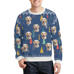 Custom Photo Dog Cat - Personalized Christmas Gift Unisex Ugly Sweater For Pet Lovers