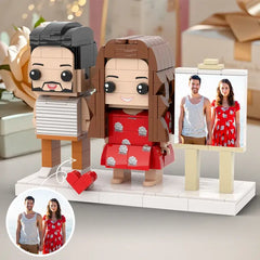 Custom Photo Brick Figures – Personalized Mini Block Figurines – Gift for Couples, Friends & Family
